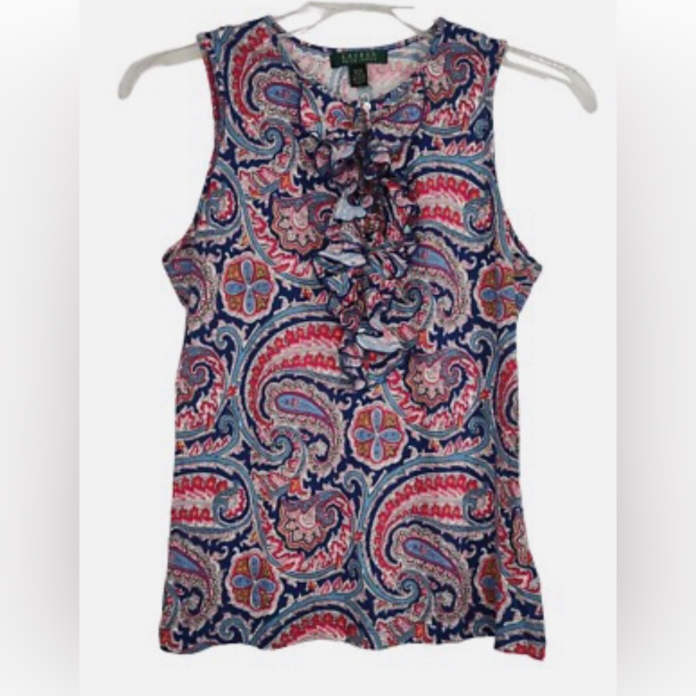 Ralph Lauren Paisley Sleeveless Top